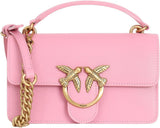 Pinko Borsa Ladies Love One Mini Leggera In Vitello Seta Borse Donna Naty Shop P31Q_Pink-Marino-Antique Gold