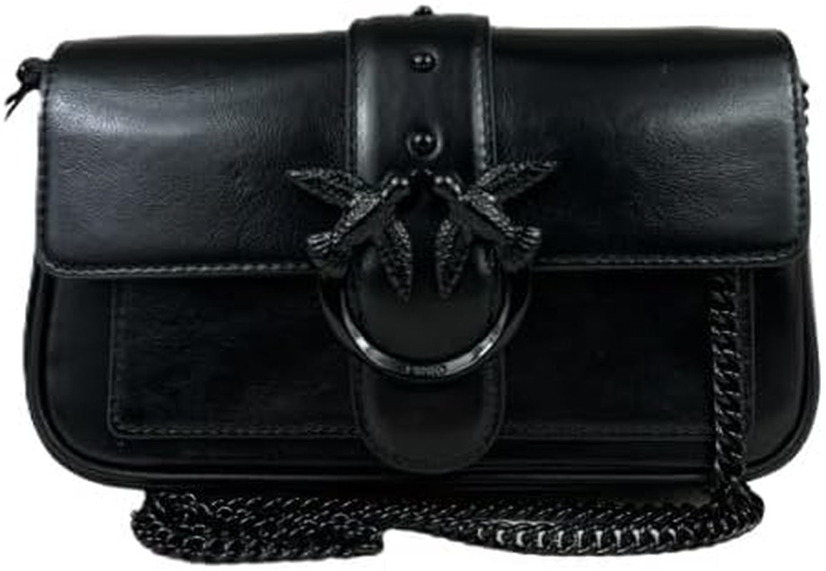 Pinko Borsa Ladies Love One Pocket C Naplack Color Block Borse Donna Naty Shop Z99B_B Nero Sedan Block Color