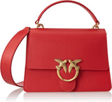 Pinko Ladies Love One Top Handle Classic Li Bag Borse Donna Naty Shop R41Q_Red Garnet - Oro Antico