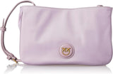 Pinko Ladies Recycled Gate Flat HORIZONTAL REPEATED Borse Donna Naty Shop Y48Q_Tulipano Viola-Antico Oro