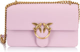 Pinko Love One Borsa classica in pelle di vitello Dc, wgq_lilac- Borse in oro antico Donna Naty Shop Titolo predefinito