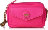 Pinko Nyllo Gate Camera CASE Recycled NYLO Borse Donna Naty Shop N17Q_Pink Pink Pinko-Antique Gold