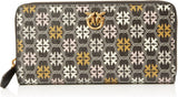 Pinko Ryder Portafoglio da donna con cerniera in pelle con stampa logo Accessori da viaggio, Zm7q_Black/Marrone/Bianco.Antique Go Wallet Donna Naty Shop Titolo predefinito