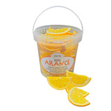 Arance fresche liofilizzate a mezze fette - arance disidratate a freddo per cocktail professionali frutta fresca liofilizzata frutta secca per cocktail - confezione da 1 litro ca. 70 Prodotti disidratati Naty Shop Titolo predefinito