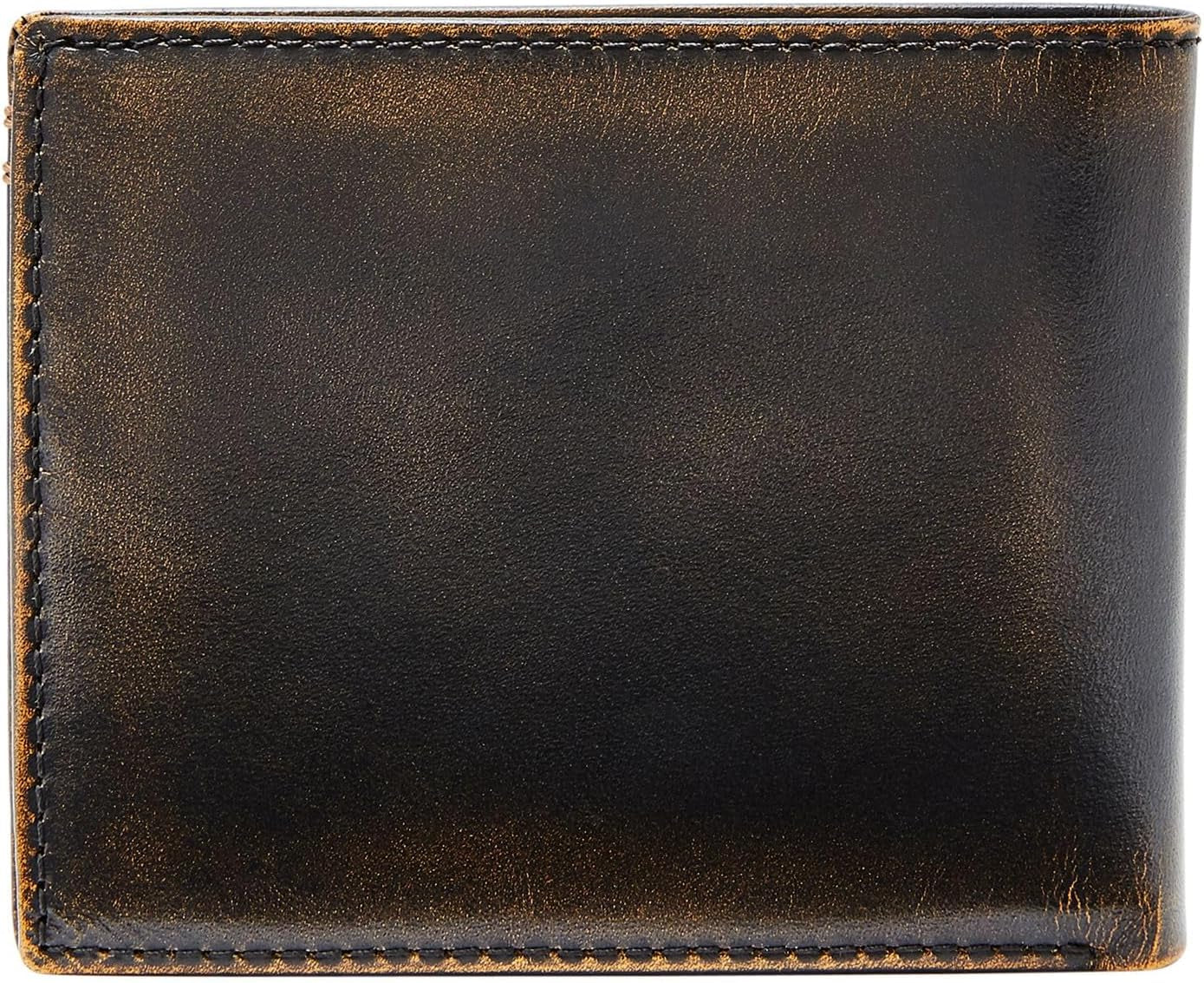 Portafoglio bifold da uomo in pelle Fossil Wade 11,43 cm L x 1,905 cm L x 8,89 cm A Portafoglio da uomo Naty Shop