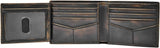 Portafoglio bifold da uomo in pelle Fossil Wade 11,43 cm L x 1,905 cm L x 8,89 cm A Portafoglio da uomo Naty Shop
