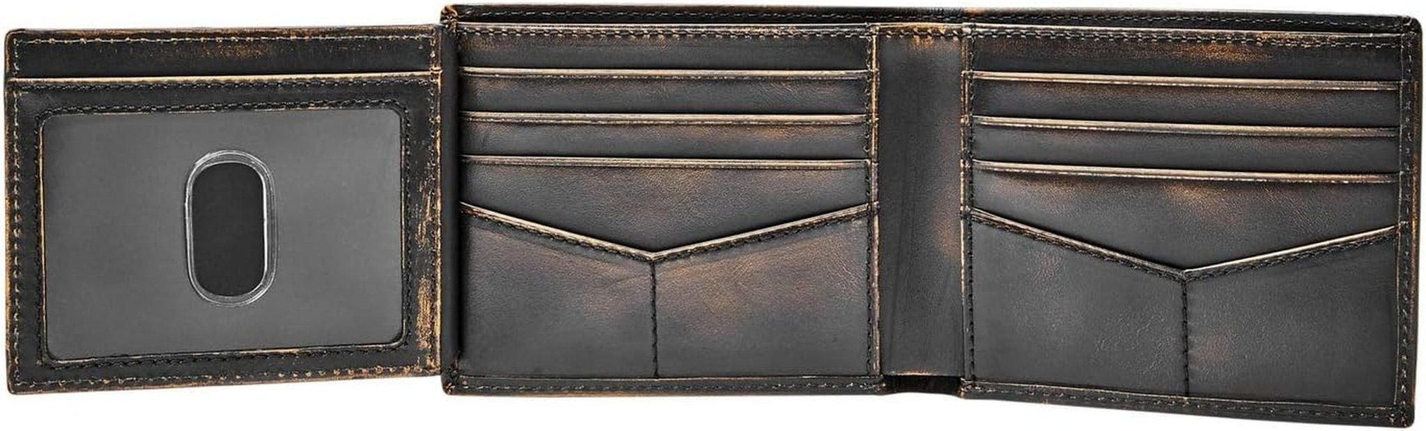Portafoglio bifold da uomo in pelle Fossil Wade 11,43 cm L x 1,905 cm L x 8,89 cm A Portafoglio da uomo Naty Shop