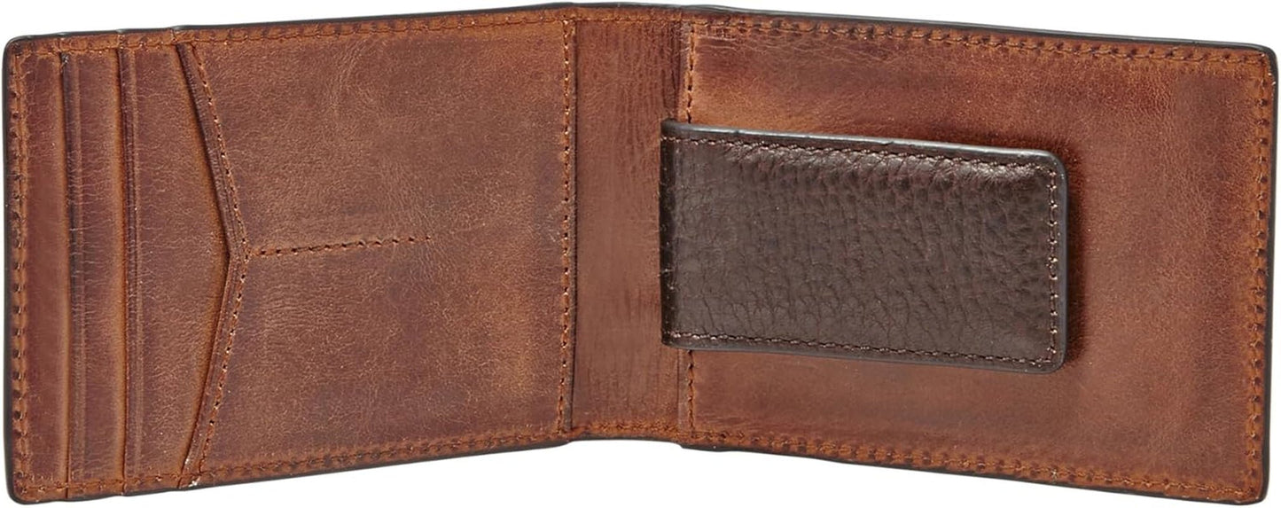 Portafoglio bifold in pelle Quinn da uomo Fossil 10 cm L x 1,5 cm L x 7 cm A Portafoglio da uomo Naty Shop