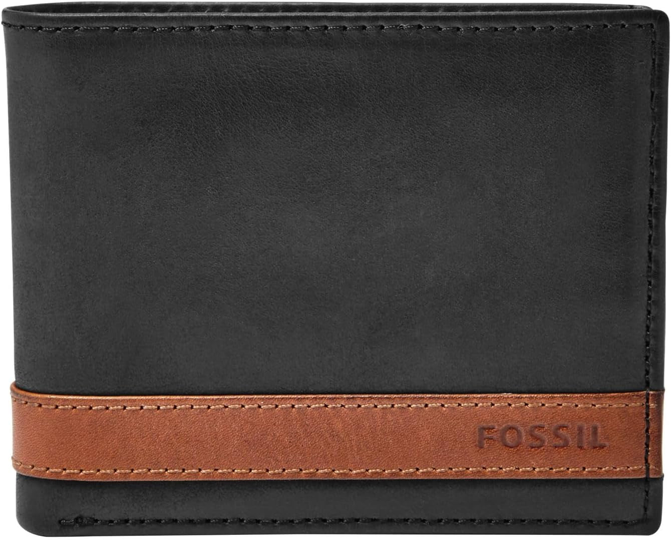 Portafoglio bifold da uomo in pelle Quinn Fossil 11,5 cm di lunghezza x 2 cm di larghezza x 9 cm di altezza Naty Shop Portafoglio da uomo nero 11,43 cm di lunghezza x 1,91 cm di larghezza x 8,89 cm di altezza
