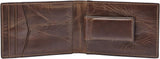 Portafoglio bifold da uomo in pelle Fossil Andrew 11,5 cm di lunghezza x 1,9 cm di larghezza x 7,7 cm di altezza Portafoglio da uomo Naty Shop
