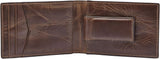 Portafoglio bifold da uomo in pelle Fossil Andrew 11,5 cm di lunghezza x 1,9 cm di larghezza x 7,7 cm di altezza Portafoglio da uomo Naty Shop