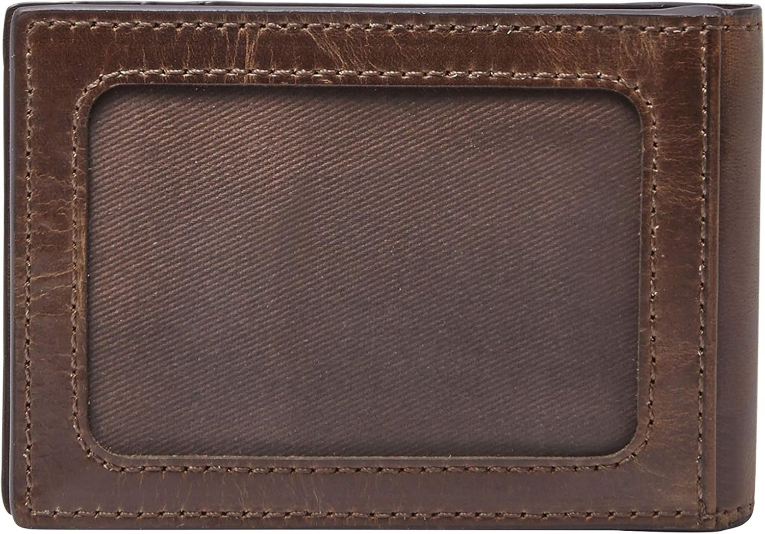 Portafoglio bifold da uomo in pelle Fossil Andrew 11,5 cm di lunghezza x 1,9 cm di larghezza x 7,7 cm di altezza Portafoglio da uomo Naty Shop