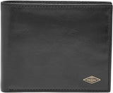 Portafoglio bifold in pelle Fossil Ryan da uomo 11,43 cm L x 2,54 cm L x 9,525 cm A Portafoglio da uomo Naty Shop Nero