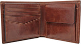 Portafoglio bifold in pelle Fossil Ryan da uomo 11,43 cm L x 2,54 cm L x 9,525 cm A Portafoglio da uomo Naty Shop