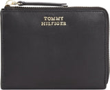Portafoglio da donna Tommy Hilfiger HILFIGER LEATHER MED ZA, nero (Black), OS Portafoglio da donna Naty Shop Titolo predefinito