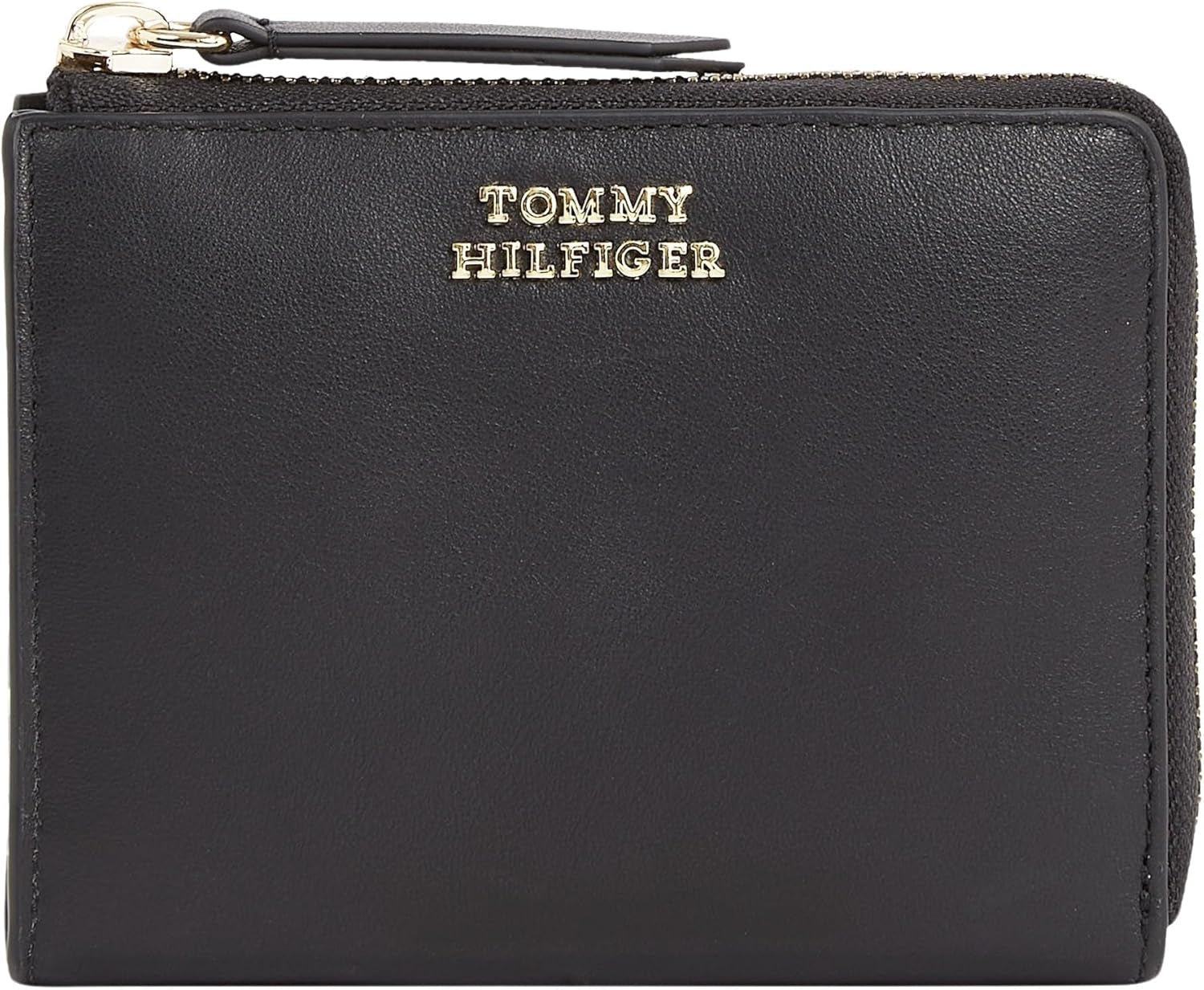 Portafoglio da donna Tommy Hilfiger HILFIGER LEATHER MED ZA, nero (Black), OS Portafoglio da donna Naty Shop Titolo predefinito
