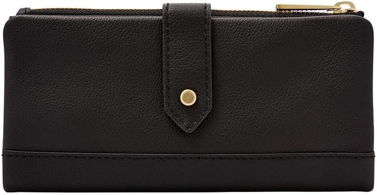 Portafoglio da donna in pelle Fossil Laine Portafoglio da donna Naty Shop Nero