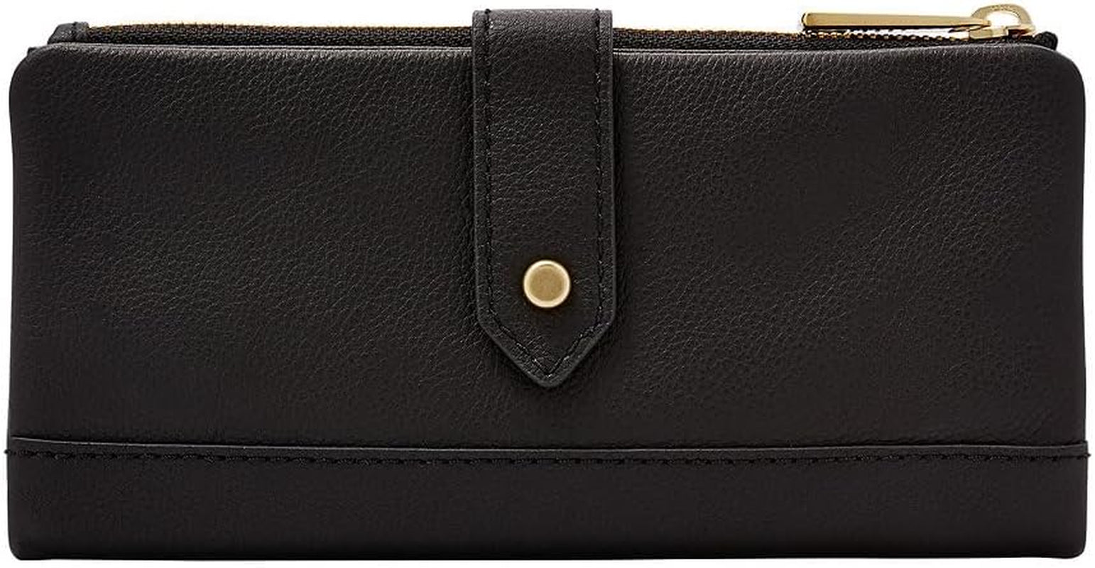 Portafoglio da donna in pelle Fossil Laine Portafoglio da donna Naty Shop Nero