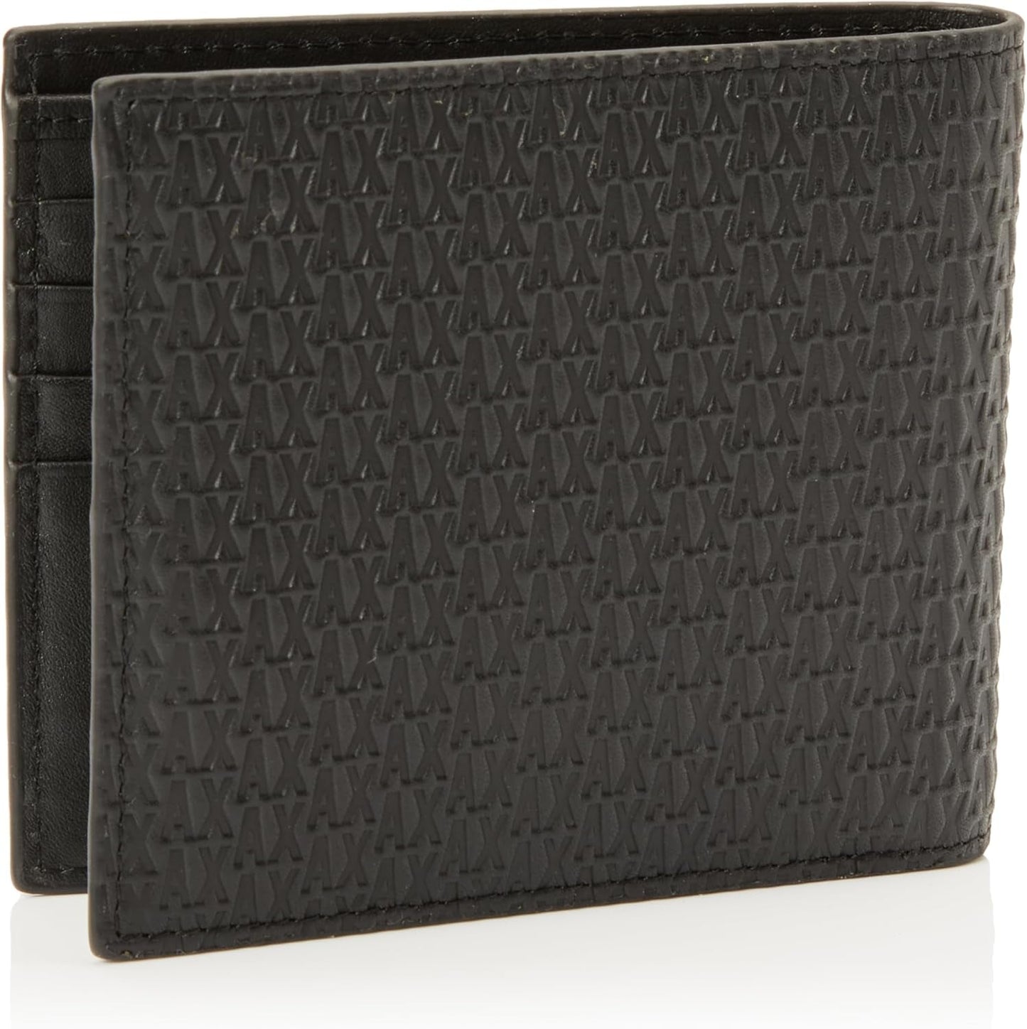 Portafoglio bi-fold da uomo Elba, Essential, mini logo in metallo Portafoglio da uomo Armani Exchange Naty Shop