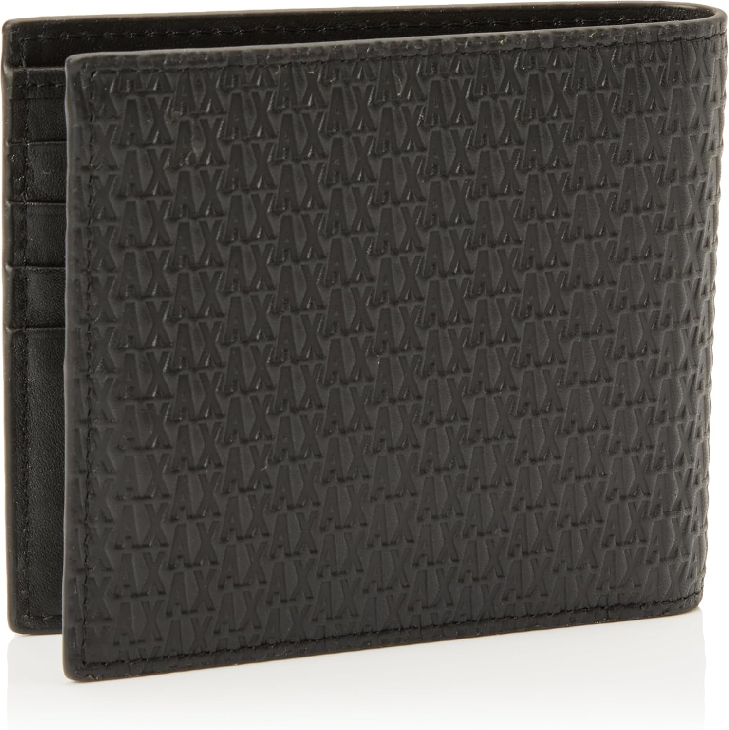 Portafoglio bi-fold da uomo Elba, Essential, mini logo in metallo Portafoglio da uomo Armani Exchange Naty Shop