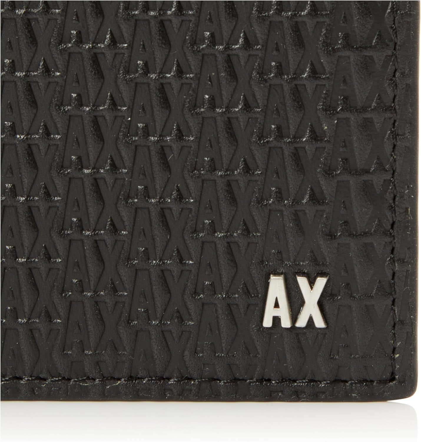 Portafoglio bi-fold da uomo Elba, Essential, mini logo in metallo Portafoglio da uomo Armani Exchange Naty Shop