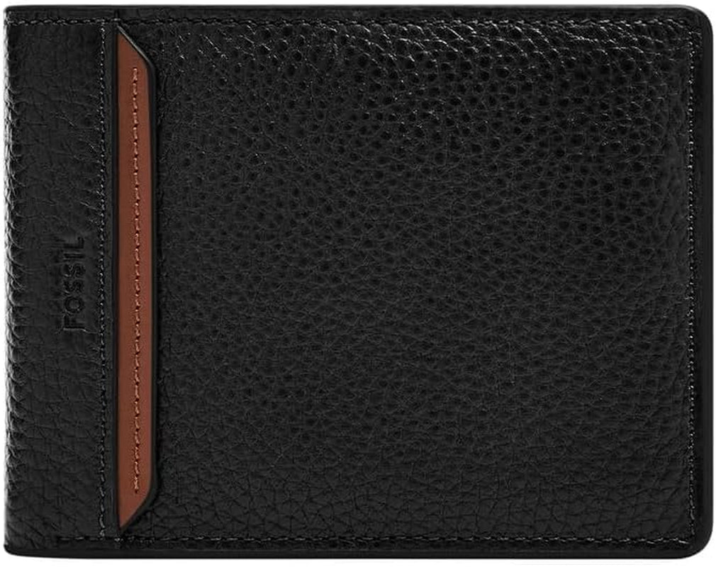 Portafoglio da uomo bi-fold Fossil Huntington Naty Shop Portafoglio da uomo Nero S