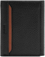 Portafoglio da uomo tri-fold Fossil Huntington Naty Shop Portafoglio da uomo Nero S