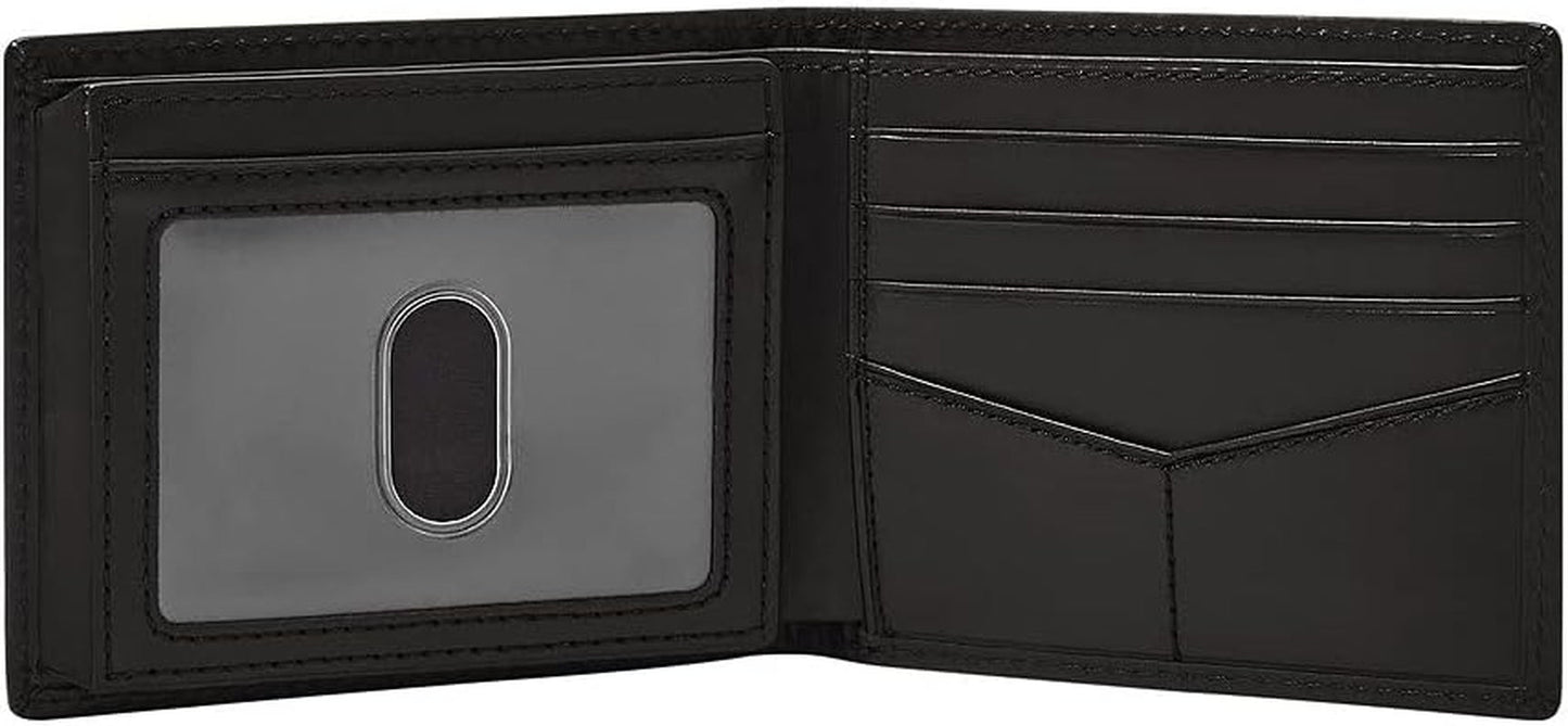 Portafoglio da uomo Fossil - Derrick RFID Bifold in pelle con ID a ribalta, ML3681001 - 10,9 cm L x 1,27 cm L x 8,9 cm A Portafoglio da uomo Naty Shop