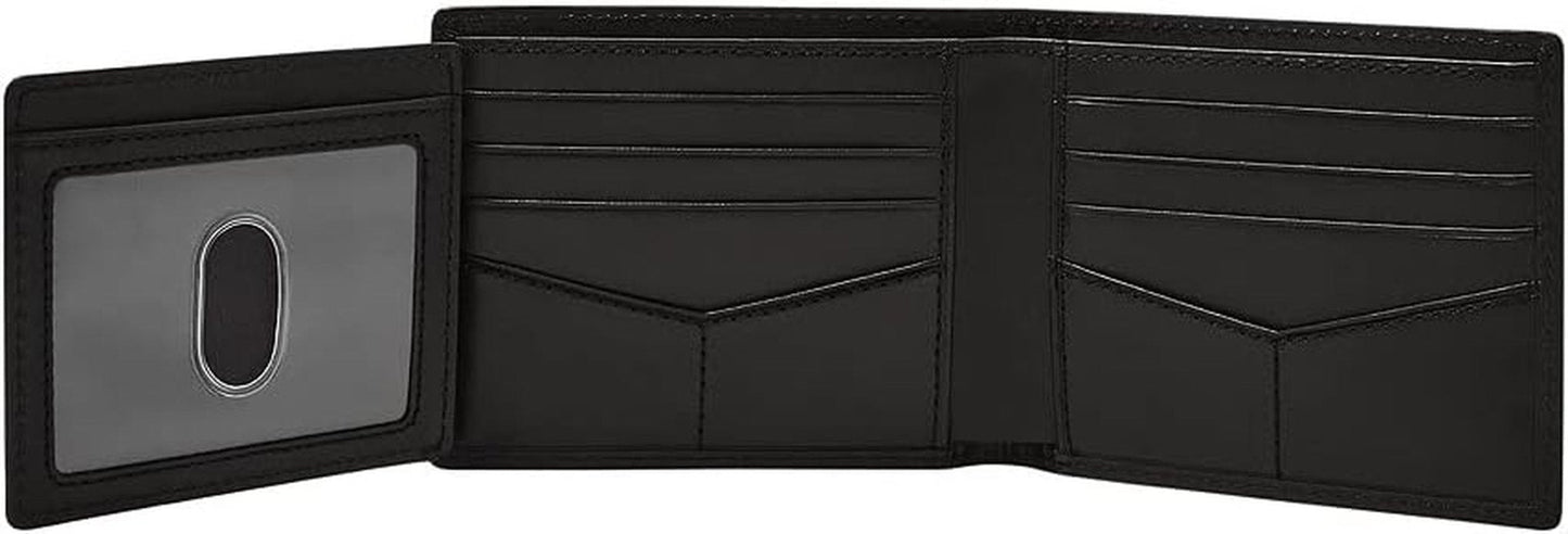 Portafoglio da uomo Fossil - Derrick RFID Bifold in pelle con ID a ribalta, ML3681001 - 10,9 cm L x 1,27 cm L x 8,9 cm A Portafoglio da uomo Naty Shop