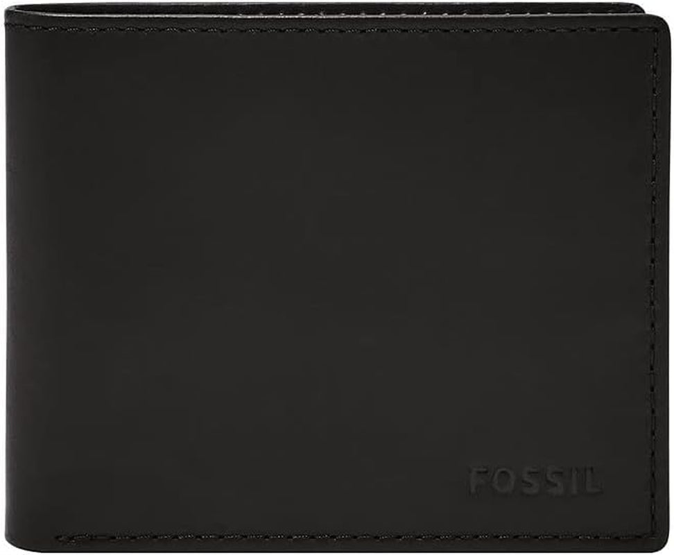 Portafoglio da uomo Fossil - Bifold in pelle Derrick RFID con ID a ribalta, ML3681001 - 10,9 cm L x 1,27 cm L x 8,9 cm A Portafoglio da uomo Naty Shop Titolo predefinito