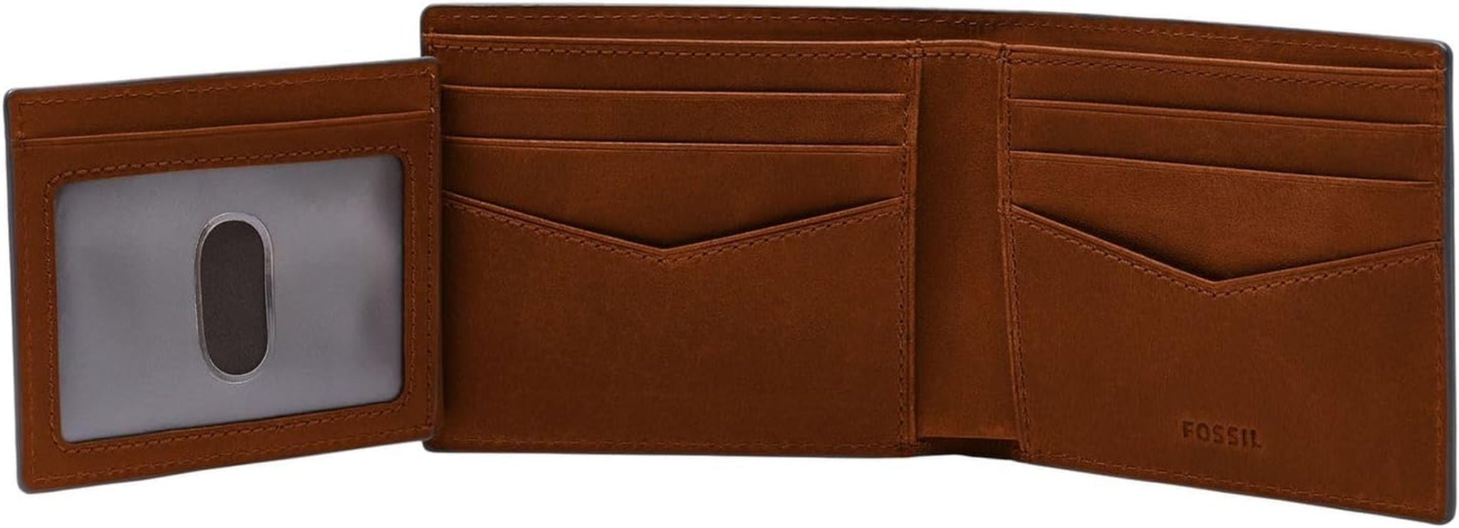 Fossil Portafoglio Everett da uomo, Pelle bifold marrone medio 11,5 cm L x 2,5 cm L x 8,9 cm A ML4397210 Portafoglio da uomo Naty Shop