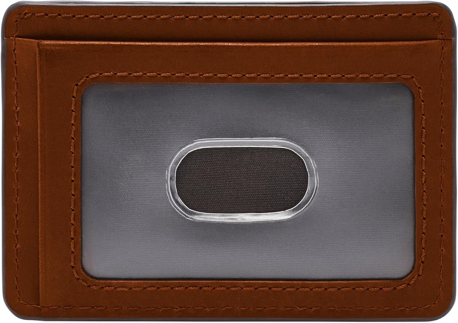 Fossil Portafoglio da uomo Everett Porta carte in pelle/PVC Marrone medio 10,2 cm L x 0,6 cm L x 7,0 cm A ML4398210 Portafoglio da uomo Naty Shop