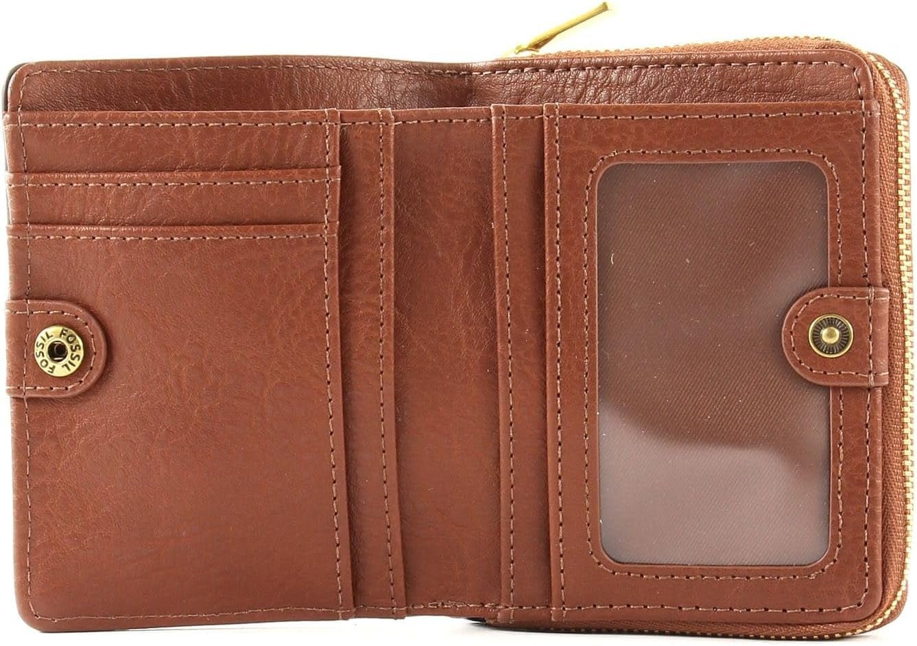 Fossil Logan Portafoglio multifunzionale in pelle marrone da donna 11,1 cm L x 2,5 cm L x 8,9 cm A SL7923200 Portafoglio da donna Naty Shop