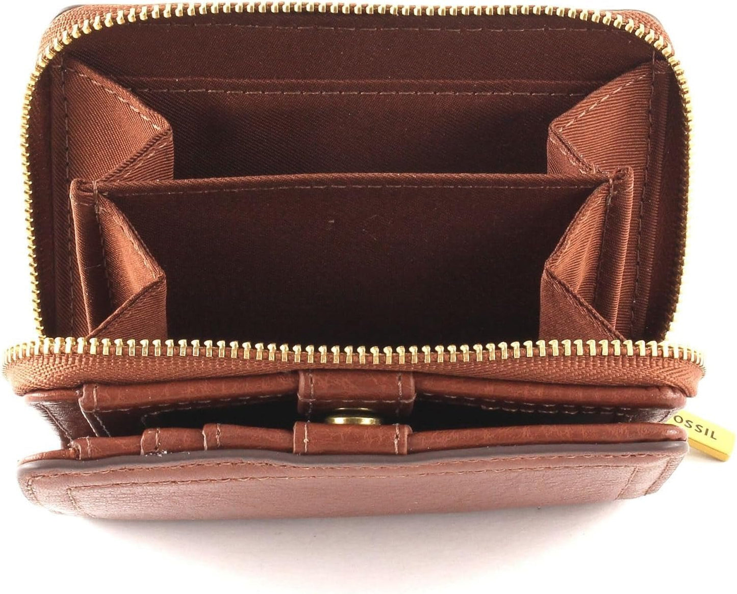 Fossil Logan Portafoglio multifunzionale in pelle marrone da donna 11,1 cm L x 2,5 cm L x 8,9 cm A SL7923200 Portafoglio da donna Naty Shop