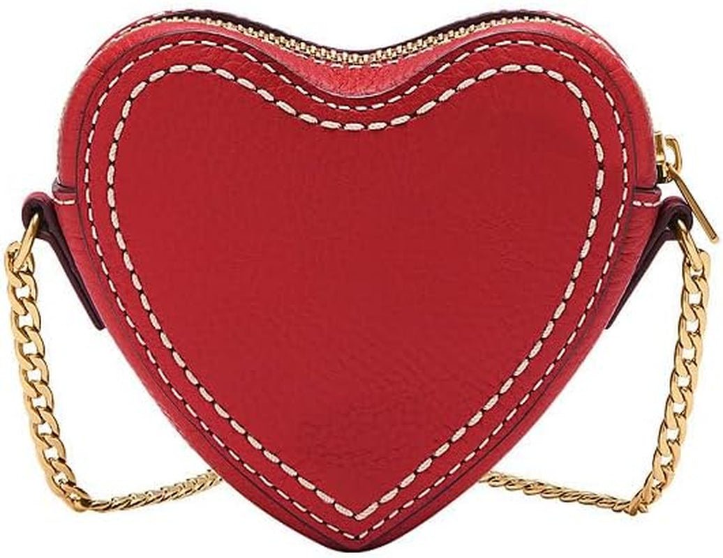 Portafoglio da donna Fossil Vday in pelle o poliestere Borse da donna Naty Shop Rosso