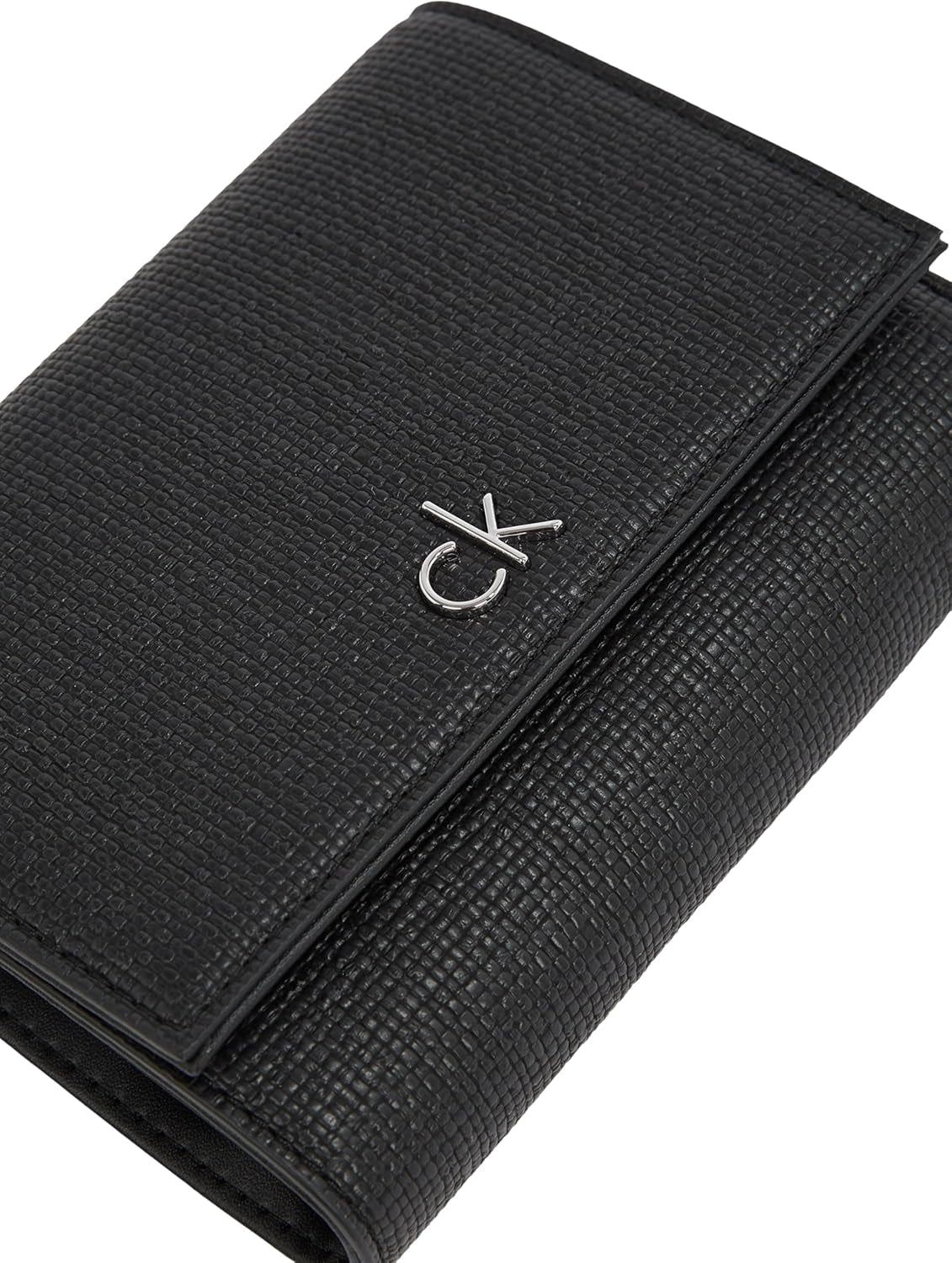Calvin Klein Daily Medium Trifold Klein Portafoglio da donna, Nero (Ck Black), a grandezza naturale Naty Shop Portafoglio da donna