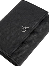 Calvin Klein Daily Medium Trifold Klein Portafoglio da donna, Nero (Ck Black), a grandezza naturale Naty Shop Portafoglio da donna