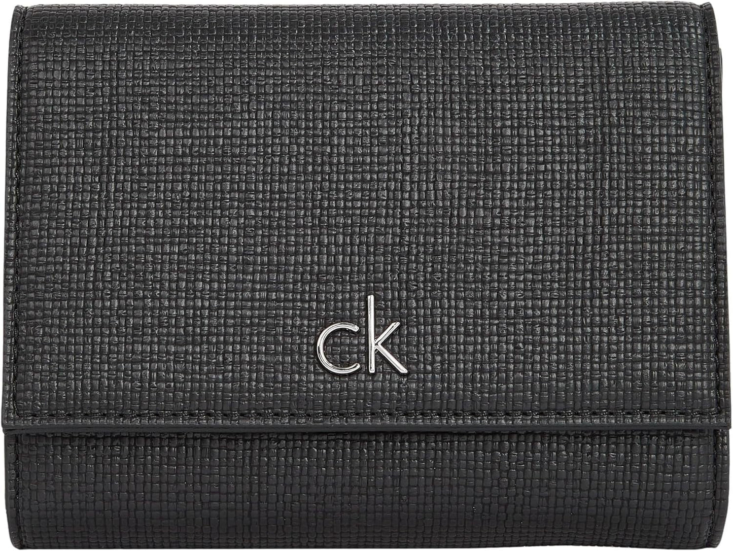 Calvin Klein Daily Medium Trifold Klein Portafoglio da donna, Nero (Ck Black), Portafoglio da donna a grandezza naturale Naty Shop Titolo predefinito