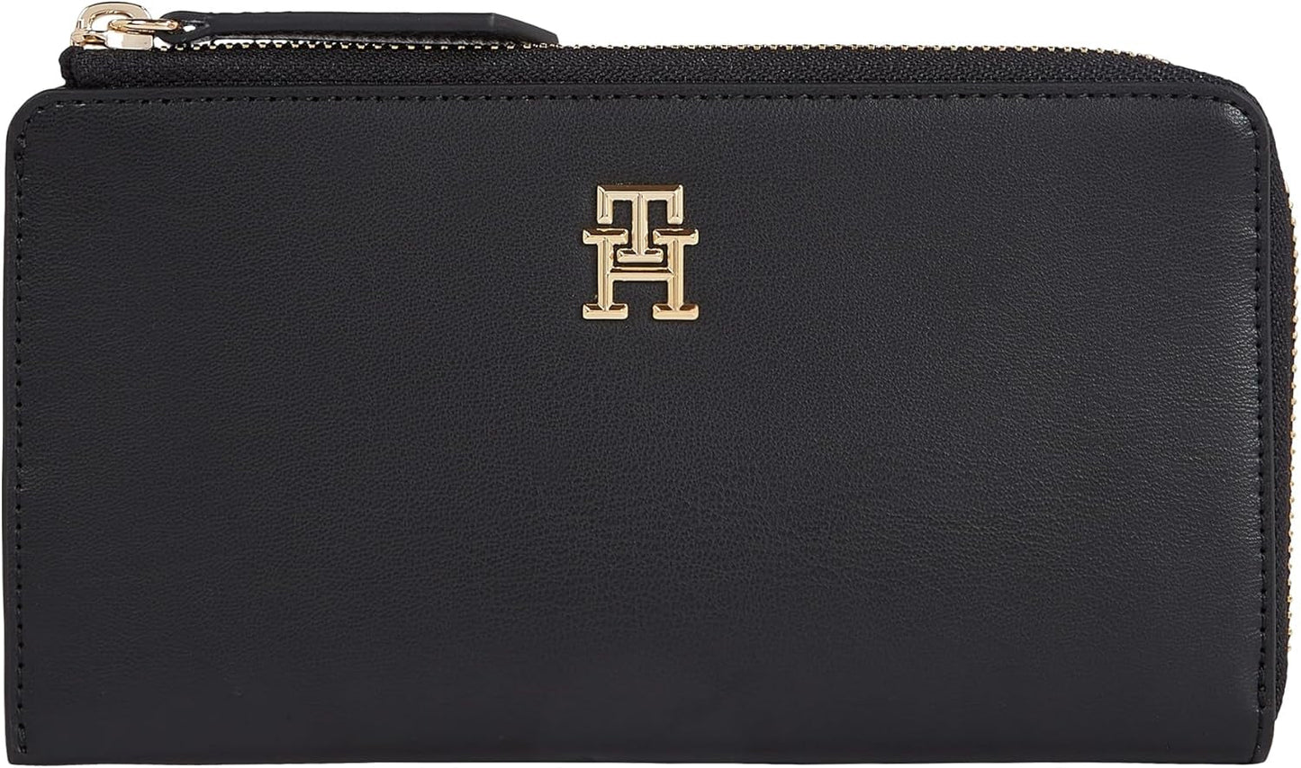Portafoglio da donna Tommy Hilfiger Slim Large, nero (Black), Onesize Portafoglio da donna Naty Shop Titolo predefinito