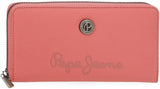Pepe Jeans Corin Portafoglio con scomparto per carte, Rosa, 19,5 x 10 x 2 cm, Poliestere e PU di Joumma Bags, Rosa, Taglia unica, Portafoglio con scomparti per carte Portafoglio da donna Naty Shop Default Title