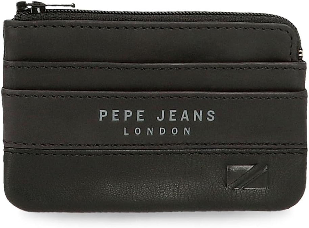 Portafoglio Pepe Jeans Kingdom, portafoglio da donna unico Naty Shop Nero / bianco