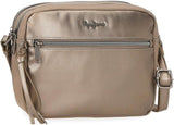 Portafoglio, portamonete, portafoglio Pepe Jeans Ruby, realizzato in poliestere con dettagli in ecopelle. Scomparti, cerniere. Da Joumma Bags Portafoglio da donna Naty Shop Rubin Borsa a tracolla doppia