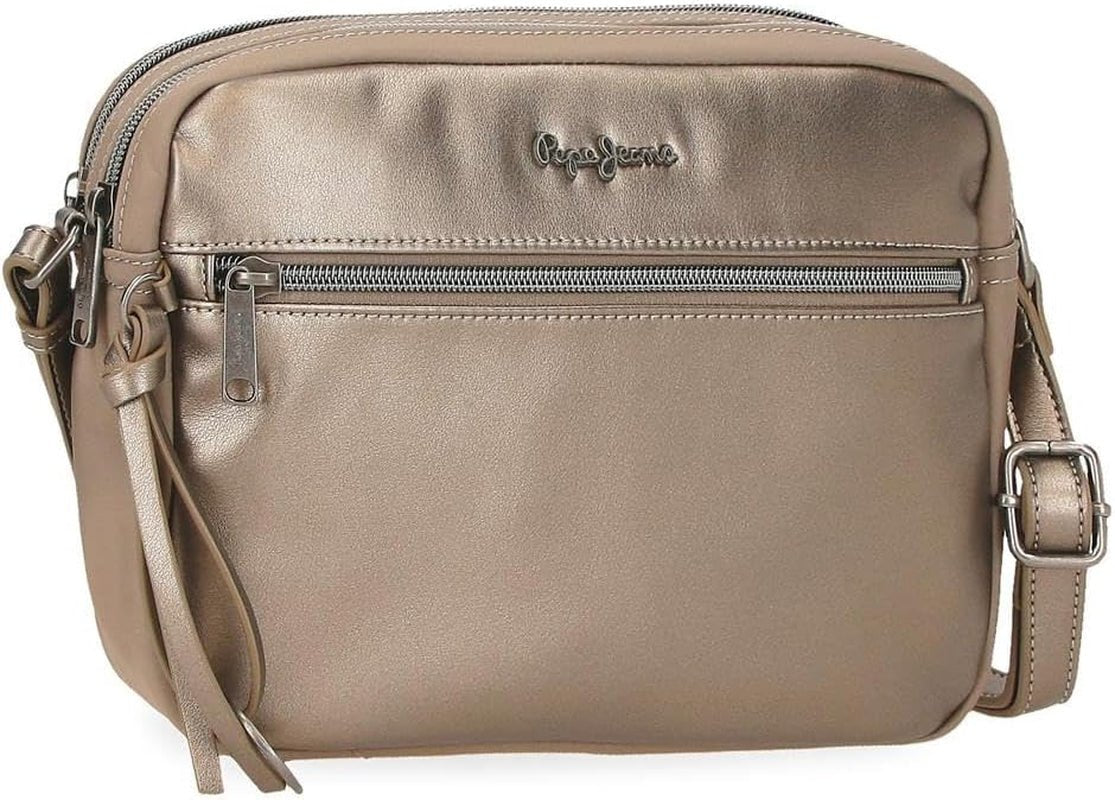Portafoglio, portamonete, portafoglio Pepe Jeans Ruby, realizzato in poliestere con dettagli in ecopelle. Scomparti, cerniere. Da Joumma Bags Portafoglio da donna Naty Shop Rubin Borsa a tracolla doppia