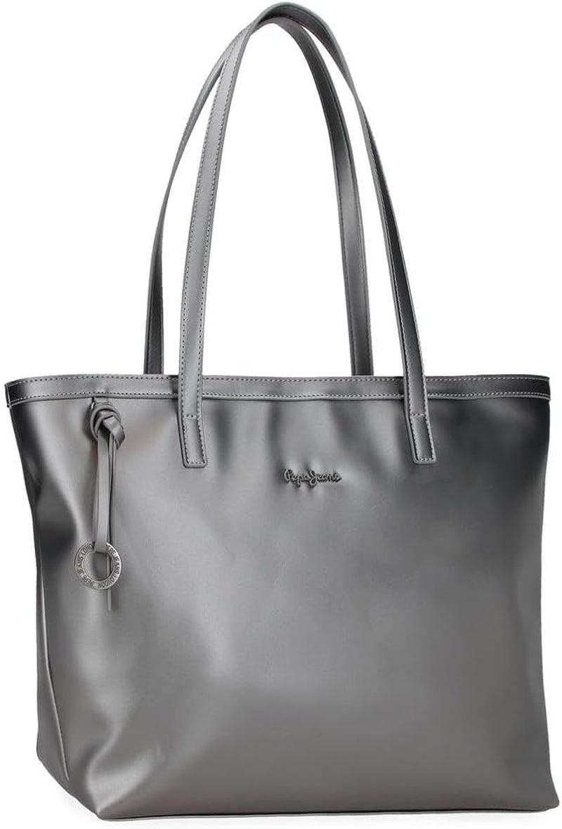 Portafoglio, portamonete, portafoglio Pepe Jeans Ruby, realizzato in poliestere con dettagli in ecopelle. Scomparti, cerniere. Da Joumma Bags Portafoglio da donna Naty Shop Borsa shopping antracite