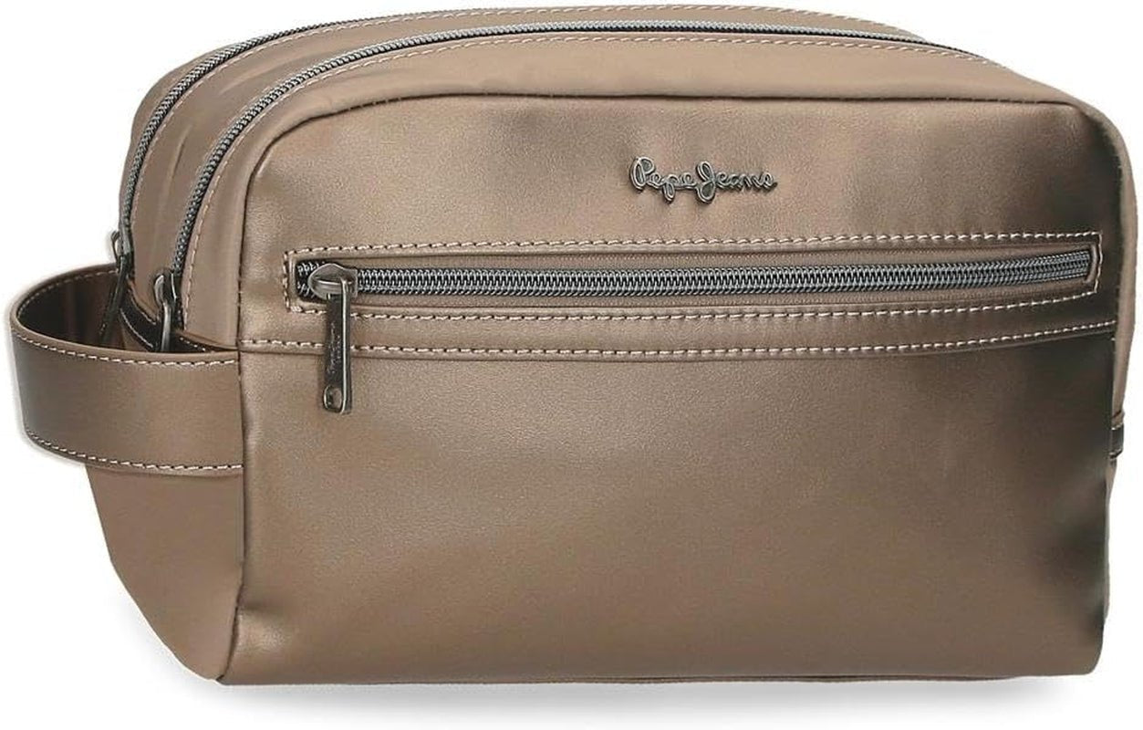 Portafoglio, portamonete, portafoglio Pepe Jeans Ruby, realizzato in poliestere con dettagli in ecopelle. Scomparti, cerniere. Da Joumma Borse Portafoglio da donna Naty Shop Rubin Borsa da toilette doppia