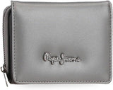 Portafoglio, portamonete, portafoglio Pepe Jeans Ruby, realizzato in poliestere con dettagli in ecopelle. Scomparti, cerniere. Da Joumma Bags Portafoglio da donna Naty Shop Portafoglio antracite