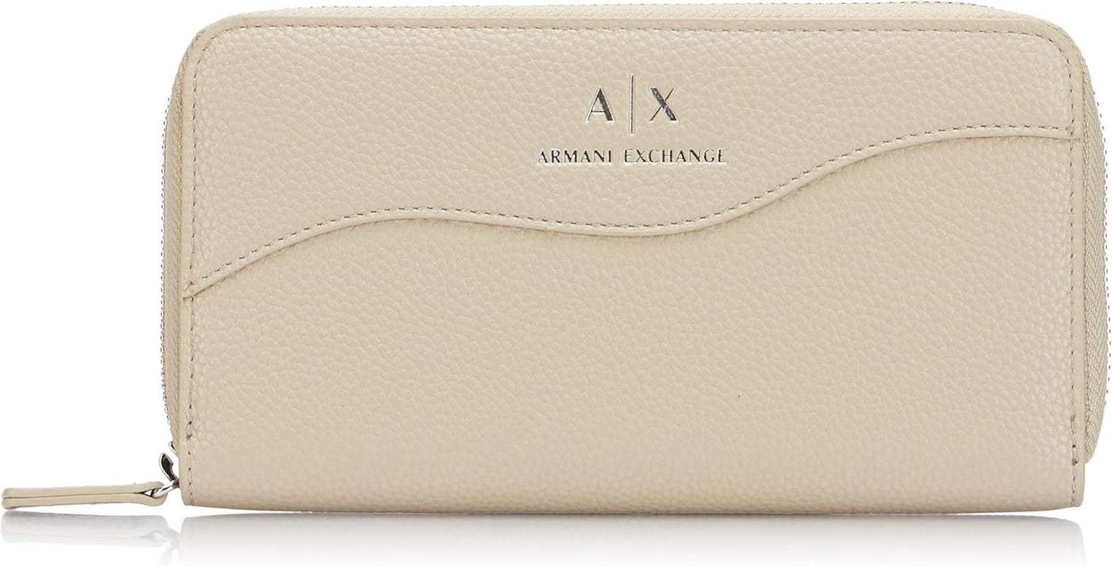 Armani Exchange Portafoglio a tre ante Essential Wave Pisco con logo stampato argento Naty Shop Portafoglio da donna Titolo predefinito