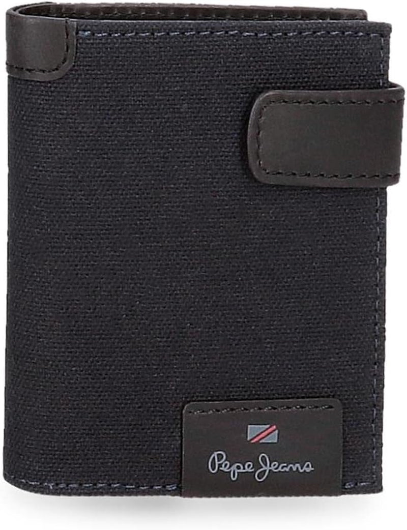 Pepe Jeans Hilltop Portafogli Portafogli Portafogli in pelle casual. Da Joumma Borse Portafoglio Uomo Naty Shop Portafoglio con clic blu scuro