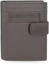 Pepe Jeans Checkbox Nero Marrone Blu Grigio Pelle di vacchetta Portafogli e portamonete Portafoglio da uomo Naty Shop Portafoglio con clic grigio