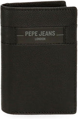 Pepe Jeans Checkbox Nero Marrone Blu Grigio Pelle di vacchetta Portafogli e portamonete Portafoglio da uomo Naty Shop Portafoglio verticale nero
